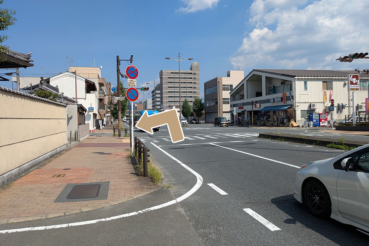 東寺方面からのルート02