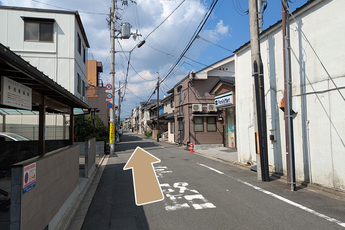 東寺方面からのルート03