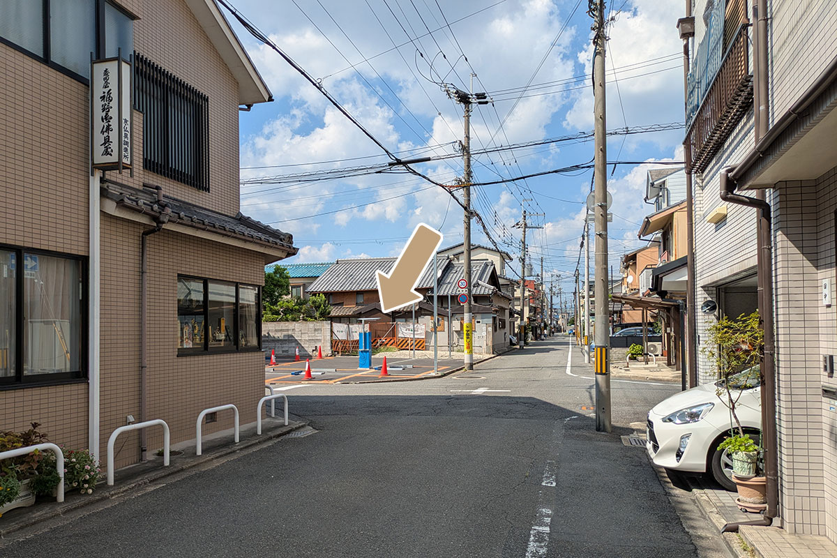 東寺方面からのルート04